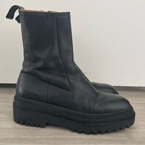 Zara Black Combat Boots